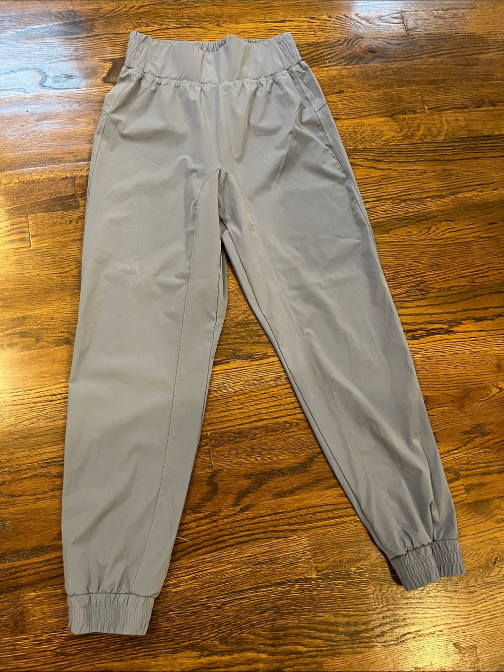 Ladies size small nylon joggers 86% nylon 14 percent elastane